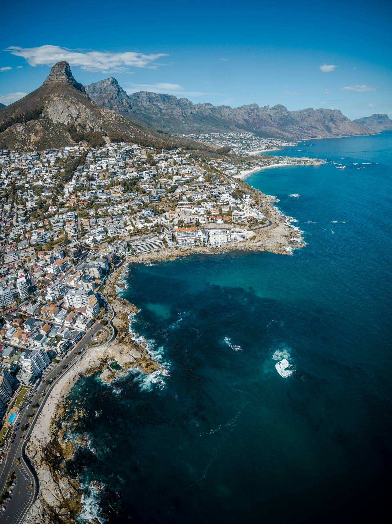 Aerial view of Lion's Head and the Atlantic Seaboard